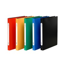 문화산업 B442-7 PP 3공O링바인더 3cm 색상선택, 검정