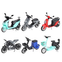 오토바이모형 경주용 장식품 미니어처 실사모형 Viikondo 124 scale toy scooter 6 개대 diy 조립 모델 플라스틱 두 바퀴 이동식 전기 자전거 무작위