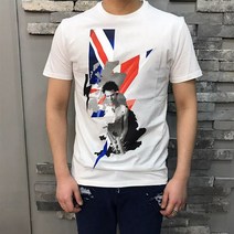 닐바렛 닐바렛 스톰 페이스 볼트 프린팅 반팔 티셔츠 화이트