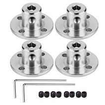 4 Pack 4mm Flange Coupling Connector Rigid Guide Steel Model Coupler Accessory Shaft Axis Fittings, 1, 기타