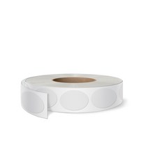 투명롤 타원형 포장스티커(1 000개) /박스마감용 봉인 라벨, 2.R-81 투명 원형20-1롤