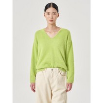 [에잇세컨즈] 브이넥 루즈핏 니트 라이트 그린 (322Y51CY1L)