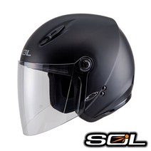 SOL 27Y 솔리드 무광블랙 여성용 오토바이헬멧 스쿠터 바이크