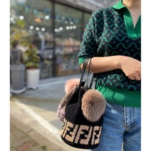 애시드 손뜨개 [코바늘 DIY ] 손뜨개 F 백 / 코바늘 가방 / 뜨개 가방, 올리브(코코아)