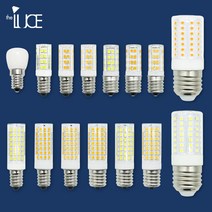 LED E14 E17 E26 전구 램프 5W 7W 8W 주광색 전구색, E14 콘램프, 전구색(노란불빛)