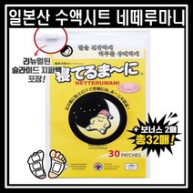일본산 수액시트 네떼루마니 32장 발바닥 패치 발피로회복 목초액시트, 일본산수액시트네떼루마니 1세트 32장, 1개