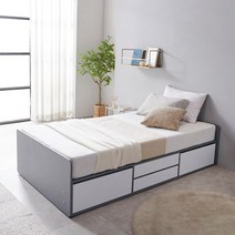 [쿠사]C3500 높은 후드형 4단 서랍침대 S 3colors;침대_수납침대~6169EA+V, 서쿠나삼4쿠팡4 화이트그레이, 서쿠나삼4쿠팡4 본상품선택