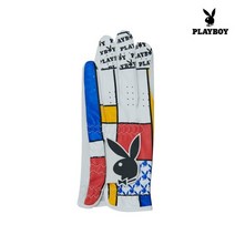 플레이보이 PLAYBOY RYB 여성 왼손 골프장갑 PBGL117, 레드옐로블루