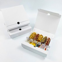 포장대장 핫도그박스 5개입용 100매 핫도그포장용기 280*260*68mm 핫도그배달포장박스, 핫도그5입지함_칸막이패드일체형