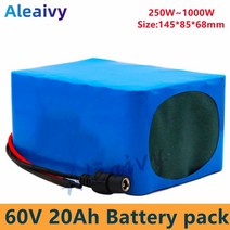 60V 16S2P 20Ah 18650 리튬 이온 배터리 팩 67.2V 20000mAh Ebike 전기 자전거 스쿠터 30A BMS 750W 1000, 한개옵션0