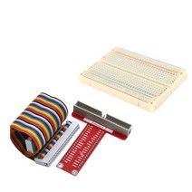 라즈베리 파이 2 3 b 확장 diy 키트 커넥터 프리미엄 400 홀 브레드 보드 gpio 어댑터 플레이트, [01] Set