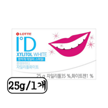 아이디 자일리톨 화이트 껌, 25g, 1개
