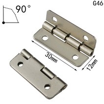 10pcs 골동품 청동/은색/골드 캐비닛 경첩 보석 나무 상자 수하물 가구 커넥터 경첩 장식 하드웨어, 실버-G46, Silver-G46