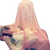 나뭇잎캐노피 여아캐노피 나뭇잎 가림막 캐노피 스타 나비 Tulle 키즈 베이비 침대 돔 캐노피 커튼 매달려, 02 Pink Butterfly
