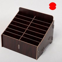 명함수납함 핸드폰 오피스 호텔 꽂이 스탠드 사무실 케이스, 14칸 흑호두