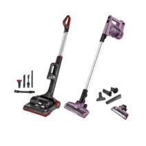 지웰 무선 청소기 세트형 블랙레드 VENTUS-ST-9500 + 22.2V 핸디형 무선 진공청소기 퍼플 GWELL-8040MT + 침구브러쉬, 3종, 1세트