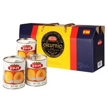 알쿠니아 황도 통조림 세트, 850g, 3개입