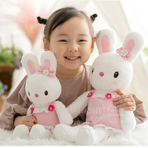 백일 출산선물 아기 토끼인형 애착인형 성탄절 선물 부드러운 딸