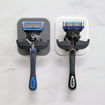 제이스홈 실리바스 흡착식 무타공 수염 면도기걸이 꽂이 홀더 1p, 그레이, 1개