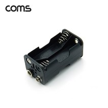 라이트컴 Coms JS638 건전지 홀더 AAx4ea 9V 6F22 타입전원 [G] AA건전지, 선택없음