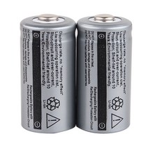 호환제품 GTF 3.7V 2500mAh 리튬 이온 16340 배터리 CR123A 충전식 레이저 펜 LED 손전등 셀, 01 2pcs