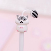 FANSYLI 2021신상 귀여운 고양이 토끼 돼지 햄스터 만화 젤 펜 소녀 심장 학생 펜 귀여운 애완 동물 공원 12f, 5 햄스터