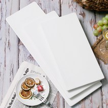 바나나 카페 플랫 디저트 케이크 플레이트 트레이 긴 직사각 접시 그릇, 선택01-바나나 카페 직사각접시 소