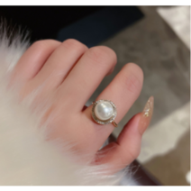 심플 패션 14k반지 실반지 14K 담수진주 아름쥬얼 리여성 반지 큐빅 여오픈 반지진주 반지