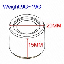 PCX 타이어 20x15 9G 10G 11G 12G 13G 14G 15G 16G 17G 18G Variator Roller For CH-125 150 혼다 PCX SPI, 10 18G