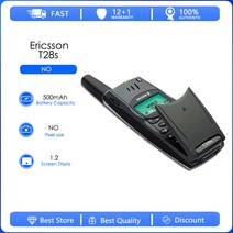 Ericsson-오리지널 언락 피처 폰 2G GSM 블랙 컬러 휴대폰 중고 휴대폰 리퍼비시 T28s 1 년 보증, Full set with box, Black