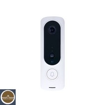무선와이파이 초인종 카메라 현관 CCTV 야간보안, 화이트 컬러