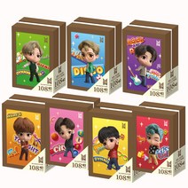 직소퍼즐 타이니탄 액자 퍼즐 BTS 굿즈 108피스 7종 모음, 진