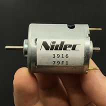 Nidec 3916 79F1 RS-365 모터 DC 12V-24V 9800RPM 큰 토크 강한 자기 듀얼 2.3mm 샤프트 RC 장난감 자동차 보트 모델
