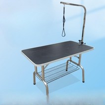 반려동물 미용테이블 강아지 고양이 이발 털 깎기, 라지 갠트리 블랙 115x60x68