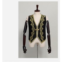 남자 반짝이 조끼 공연 금박 오페라 댄스 무대 행사 트로트 의상 성인 빅사이즈 옷