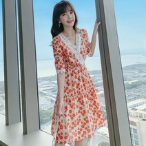 레이스 스티치 슬림 원피스 드레스 여자 하객 상견례 20대 30대 여친 6월 7월 돌 잔치 엄마 아내 선물 언니