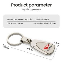 벤츠마크 자동차 로고 스타일링 3D 금속 키 체인 링 액세서리 도구 메르세데스 벤츠 AMG W108 GLC, 01 For Land Rover