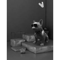 불독스피커 블루투스 스피커 무선 휴대용 스테레오 슈퍼 베이스 야외 전체 개 서브우퍼 지원, 검은색