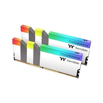 Thermaltake TOUGHRAM RGB 흰색 DDR4 3600MHz 16GB(8GB x 2) 1680만 색상 RGB Alexa/Razer Chroma/5V 마더보드 동기화 가, 3600MHz_White
