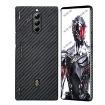 호환 케이스 z플립 Nubia RedMagic 8 Pro Plus 용 리얼 카본 파이버 Capa ZTE Red Magic 초박형 아라미드 백 커버