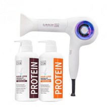 [국내정품]박준 헤어로스 LPP 단백질 샴푸+트리트먼트+글램블로우 드라이기 화이트 3종세트