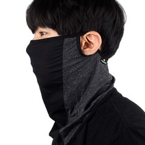 아쿠아 쿨링 메쉬 멀티스카프 냉감 자외선차단 기능성 스포츠 운동 등산 낚시 안면 마스크, 챠콜