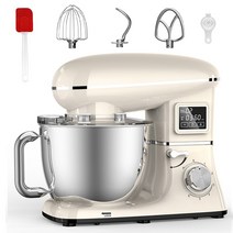 볼텍스 믹서 교반기 실험실 쉐이커 볼텍싱 VORTEX MIXER We˚- 6.5L 스탠드 믹서 1500W 푸드 주방 가전 용품 가정용 요리 음식 준비, 6.아이보리 - AU