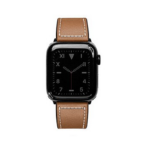 알피나 애플워치 8 7 6 5 4 SE 갤럭시 워치 5 4 프로 클래식 액티브 2 3 호환 솔트레지 가죽 스트랩 방수 밴드 시계줄, 모카