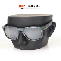 SUNBRO 밀리터리 19g초경량 편광 선글라스, 그레이(실버미러)