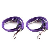 에이비엠 T개폐식 반려견 안전벨트, 퍼플, 2개입