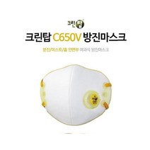 크린탑 1급 방진마스크 C650V, 10개