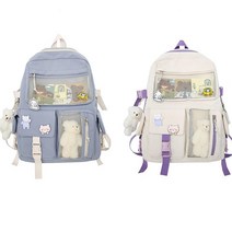 초등고학년 여자어린이 메쉬포켓 키링백팩 수련회 백팩추천 초딩 조카선물