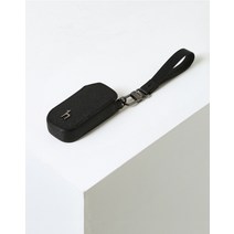 23SS [기아자동차 스마트키케이스] 블랙 퍼피장식 소가죽 키홀더 HJHO3E620BK