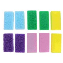 풋브러쉬 발 파일 페디큐어 경석 스크러버 하드 스킨 돌 발용 10 개, [01] Assorted Color